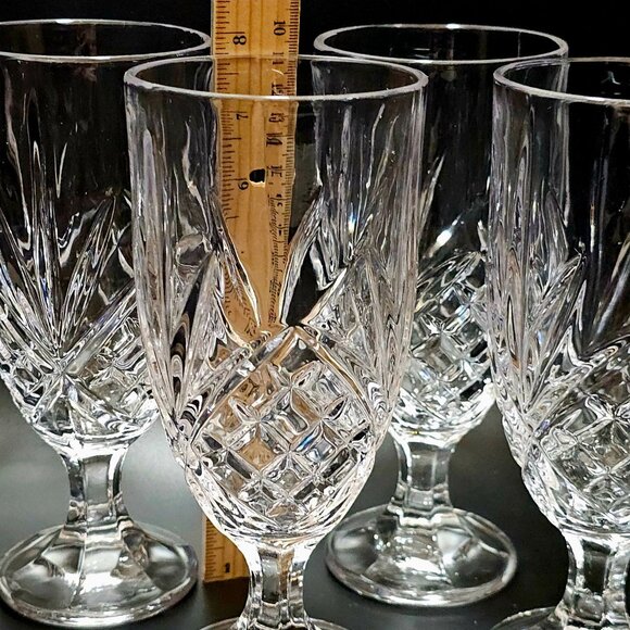 4 Godinger Dublin Ice Tea Glasses 7.75" Shannon fine crystal heritage home bar - Picture 3 of 6